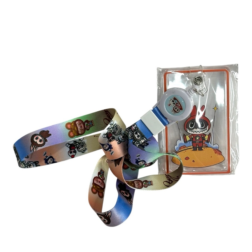 Labubu The Monsters Rocket 🚀 Badge Holder & ID Lanyards - Picture 2 of 4